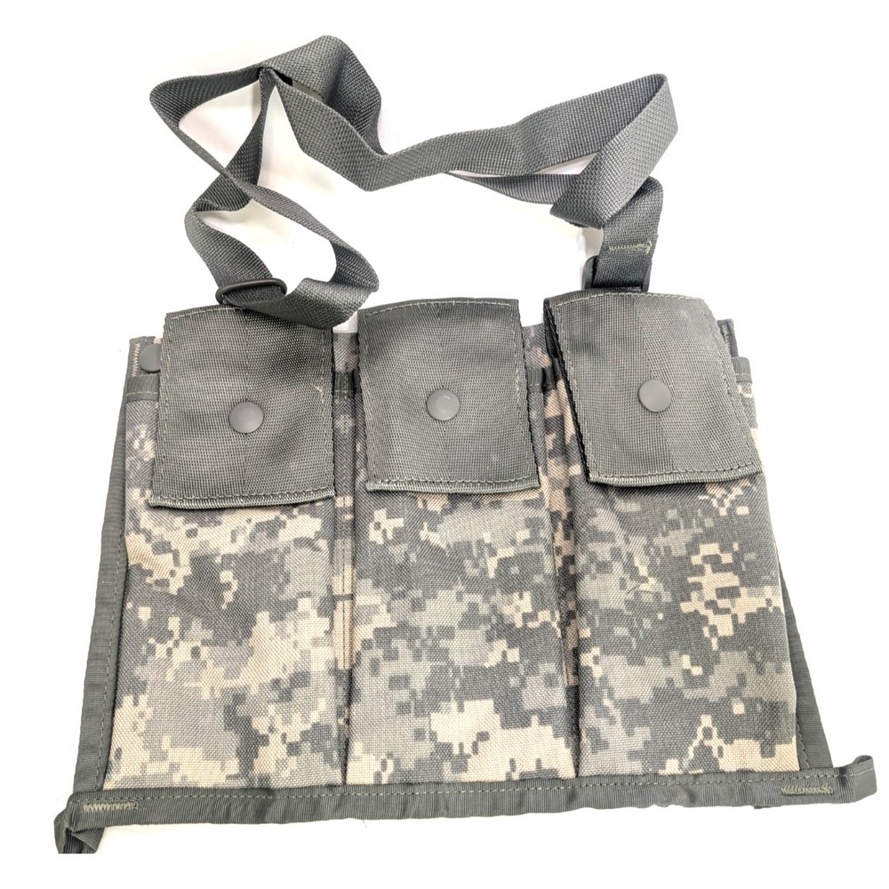 US Milttary ACU MOLLE II Bandoleer, Triple Mag, Assorted Pouches - 7 total items - Picture 6 of 16